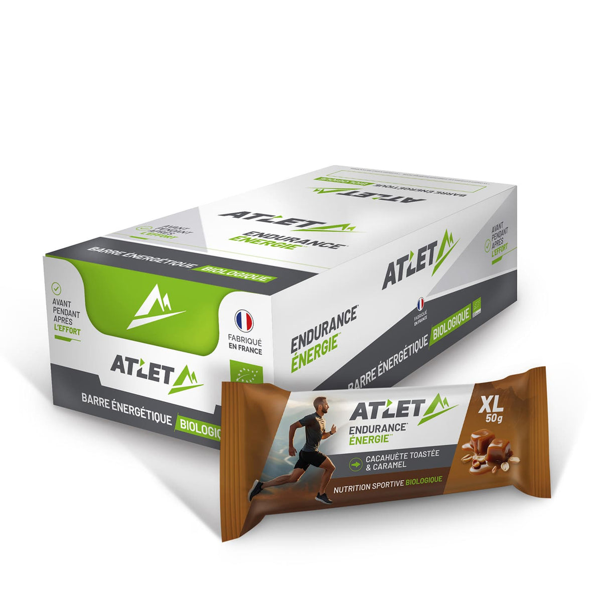 Pack de 25 Barres Energétiques Cacahuète toastée & Caramel Bio